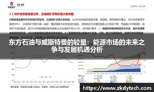 东方石油与威斯特曼的较量：能源市场的未来之争与发展机遇分析